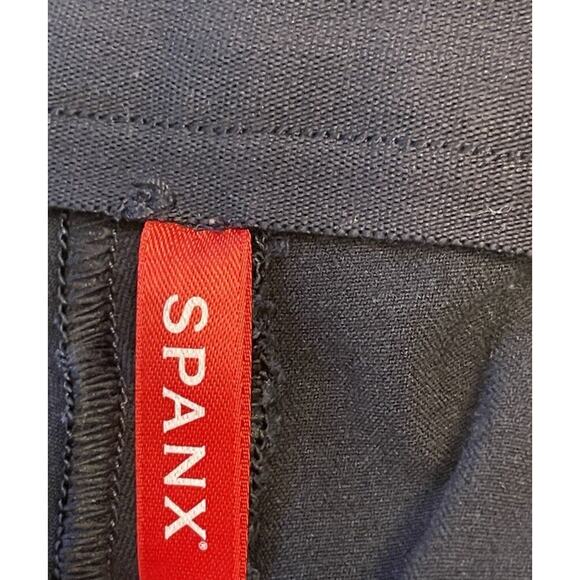 Spanx Polished Ankle Pants Size XL Slim Leg Pull On Black 4 Way Stretch Slimming - Picture 6 of 8